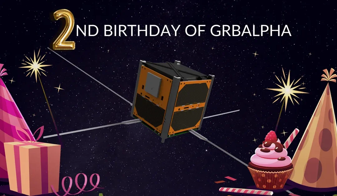 GRBAlpha celebrating its second birthday in space!